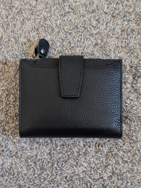 RFID Pebbled Leather Wallet